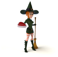 Sexy witch - 3D Illustration