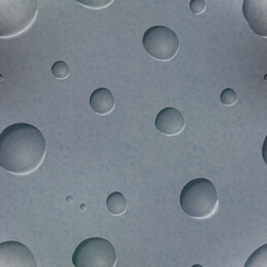 Moon surface with craters seamless pattern