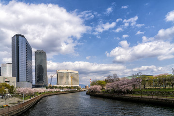 The canal around Osaka Castle