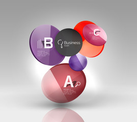 Glass circles banner