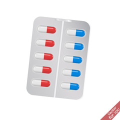 Colorful capsules set