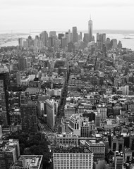 New York city downtown, Black and White