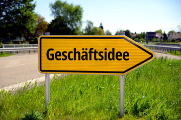 Fototapeta premium Geschäftsidee