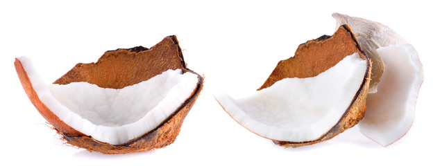 Coconut isolated on white