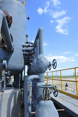 The pipe and valve oil fields