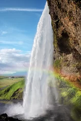 Poster Scandinavië Seljalandsfoss waterval in IJsland  © Brian Jackson