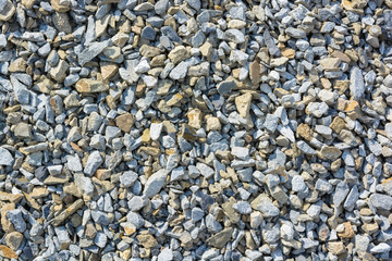 Crushed limestone aggregate