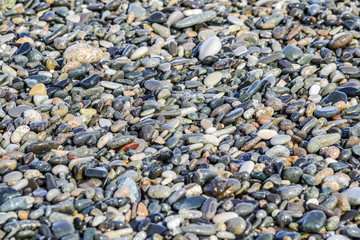 Texture of rock, stone on a a beach.
