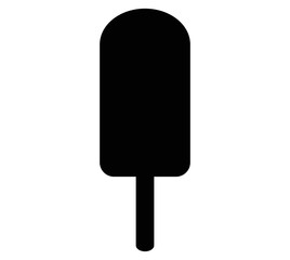 ice cream black icon vector