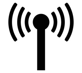 wifi black icon vector