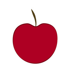 Obraz premium Red apple - vector illustration