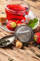 Summer strawberry tea