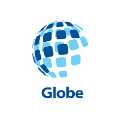 vector logo globe