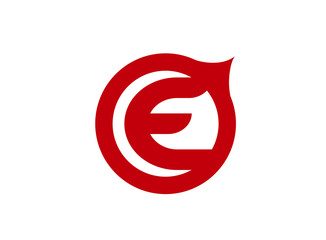 Letter e logo icon design template elements
