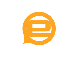 Letter e logo icon design template elements
