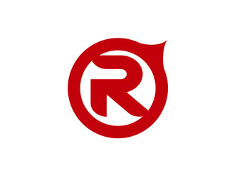 Letter R logo icon design template elements. Vector color sign
