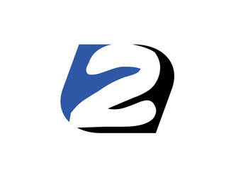 Vector sign logo number 2
