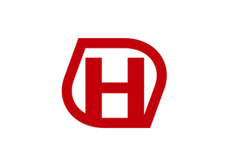 Abstract icon based on the letter h

