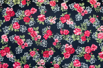 Fototapeta na wymiar Vintage floral fabric