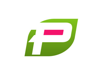 Letter P logo icon template elements
