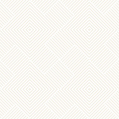 Stylish Lines Maze Lattice. Ethnic Monochrome Texture. Abstract Geometric Background. Vector Seamless Subtle Pattern...