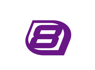 Abstract Number 8 logo Symbol 
