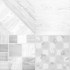 White tiles abstract background