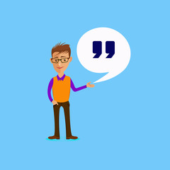 Cartoon guy vector illustration