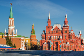 Morning view of Red Square, Moscow, Russia.