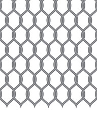 Fototapeta premium Black vector seamless wavy line pattern