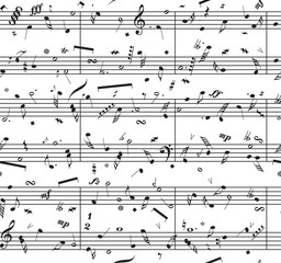 Vector piano sheet music