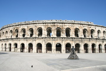 Fototapeta na wymiar Nîmes Amphitheatre Arena