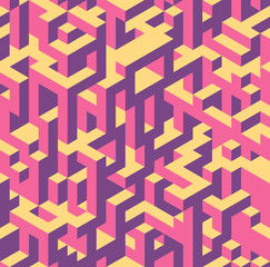 Seamless isometric pattern