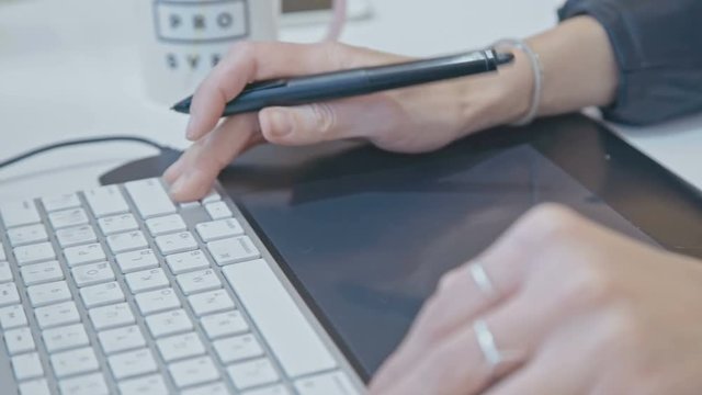 Girl making website