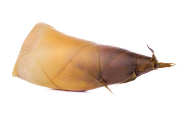 Naklejka premium boiled bamboo shoots isolate on white background