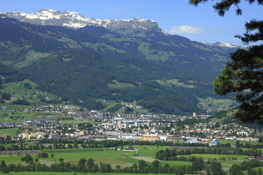 Ellhorn, Blick auf Sargans