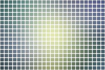 Yellow purple grey abstract rounded mosaic background over white