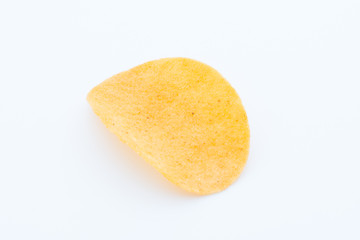 Potato chips on the papric. Eco food.