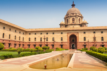 Ministries near Rashtrapati Bhavan,  the official home of the President of India