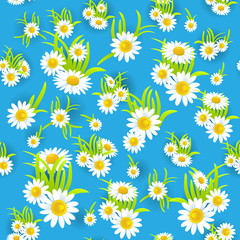 Blue floral pattern