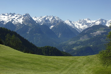 Rätikongebirge vom Ludescher Berg