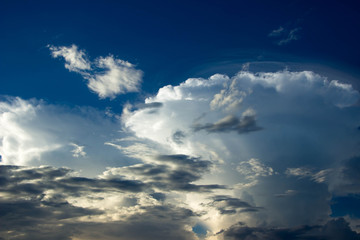 blue sky of background