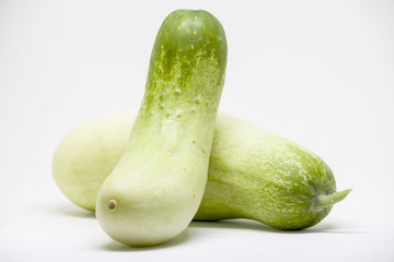 cucumber vegetable on white background.