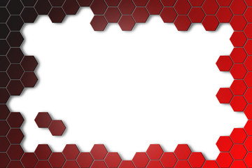 Abstract background with hexagons. Hi-tech digital technology concept