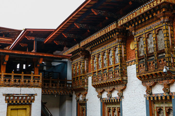 Fototapeta na wymiar Punakha Dzong Temple (Pungthang Dechen Phodrang Dzong - Palace of Great Happiness), Bhutan