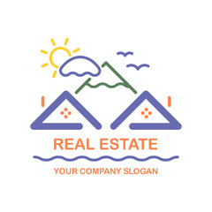 Creative vector logo. Real estate icon.