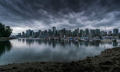 Vancouver Skyline Cloudy