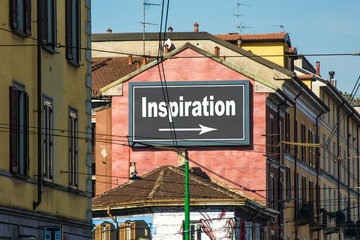 Fototapeta premium Schild 215 - Inspiration