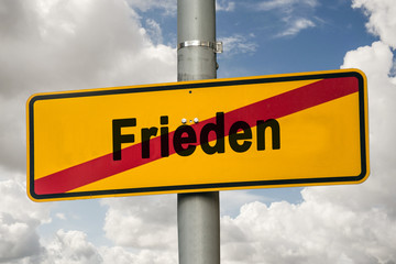 Schild 244 - Frieden