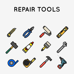 Obraz premium Repair tool illustration
